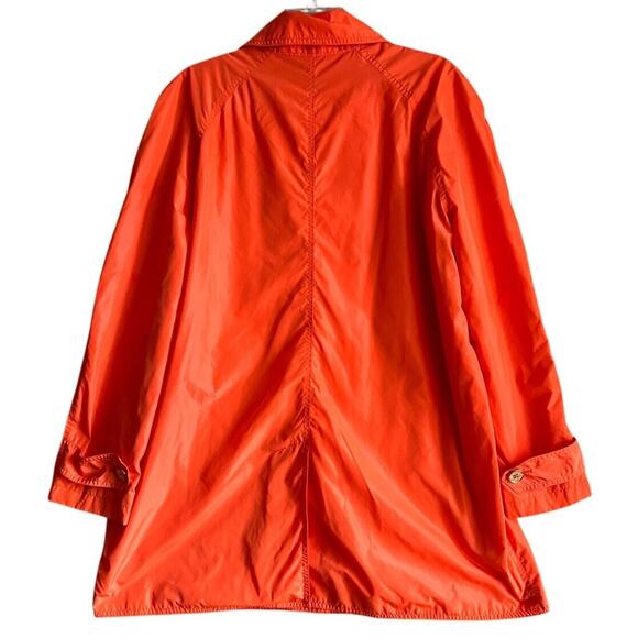 Lauren Ralph Lauren Fidajete Balmacaan Travel Trench Coat Womens Sz XL Orange - Picture 3 of 16